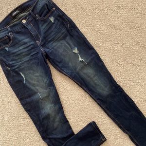 Express distressed 8 Legging Mid Rise Stretch Jegging jeans